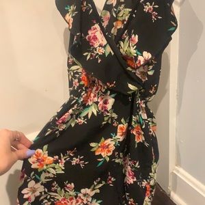 Women’s Flower Romper with Ruffled Top